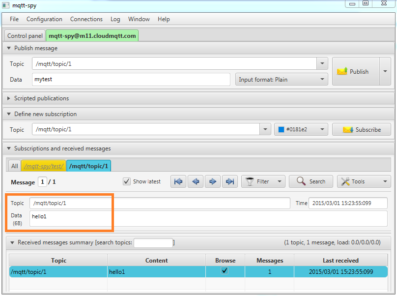 mqtt-spy-testing